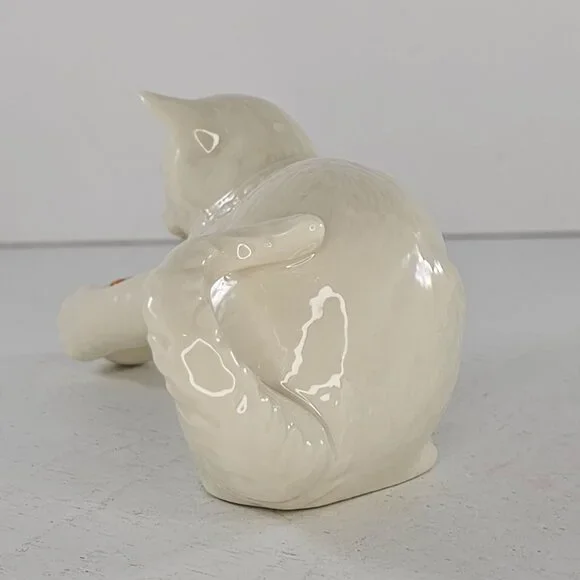 Lenox China Jewels Collection Cat Kitten Playing With Ball Figurine - Picture 6 of 8